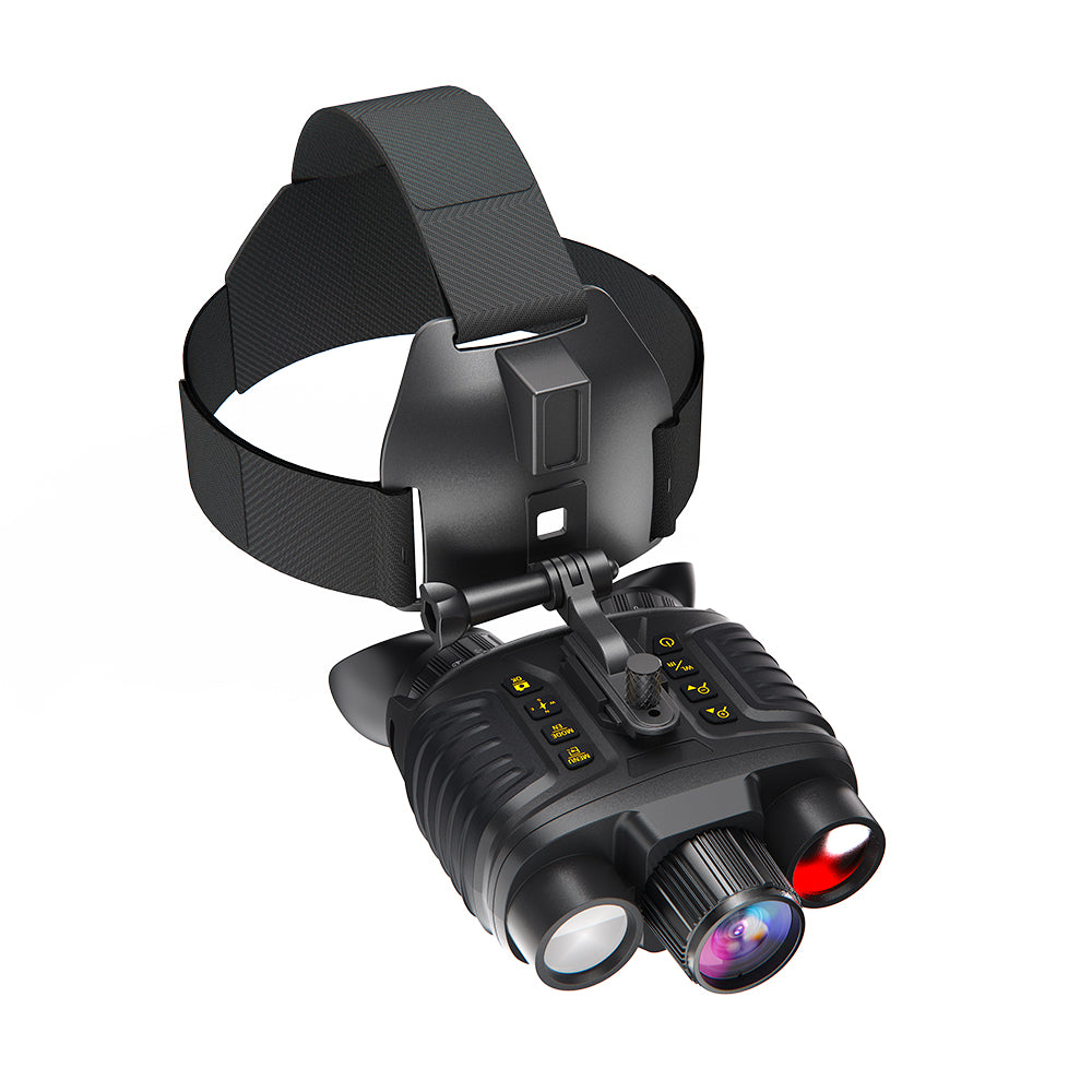 SINAIRSOFT Digital Infrared Night Vision Binoculars 4K 3D Head Mounted Goggles 8X Zoom 300M