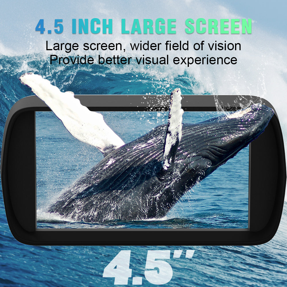 SINAIRSOFT 4K Night Vision Binoculars 4.5 Inch Screen 8X Digital Zoom Tactical Rechargeable