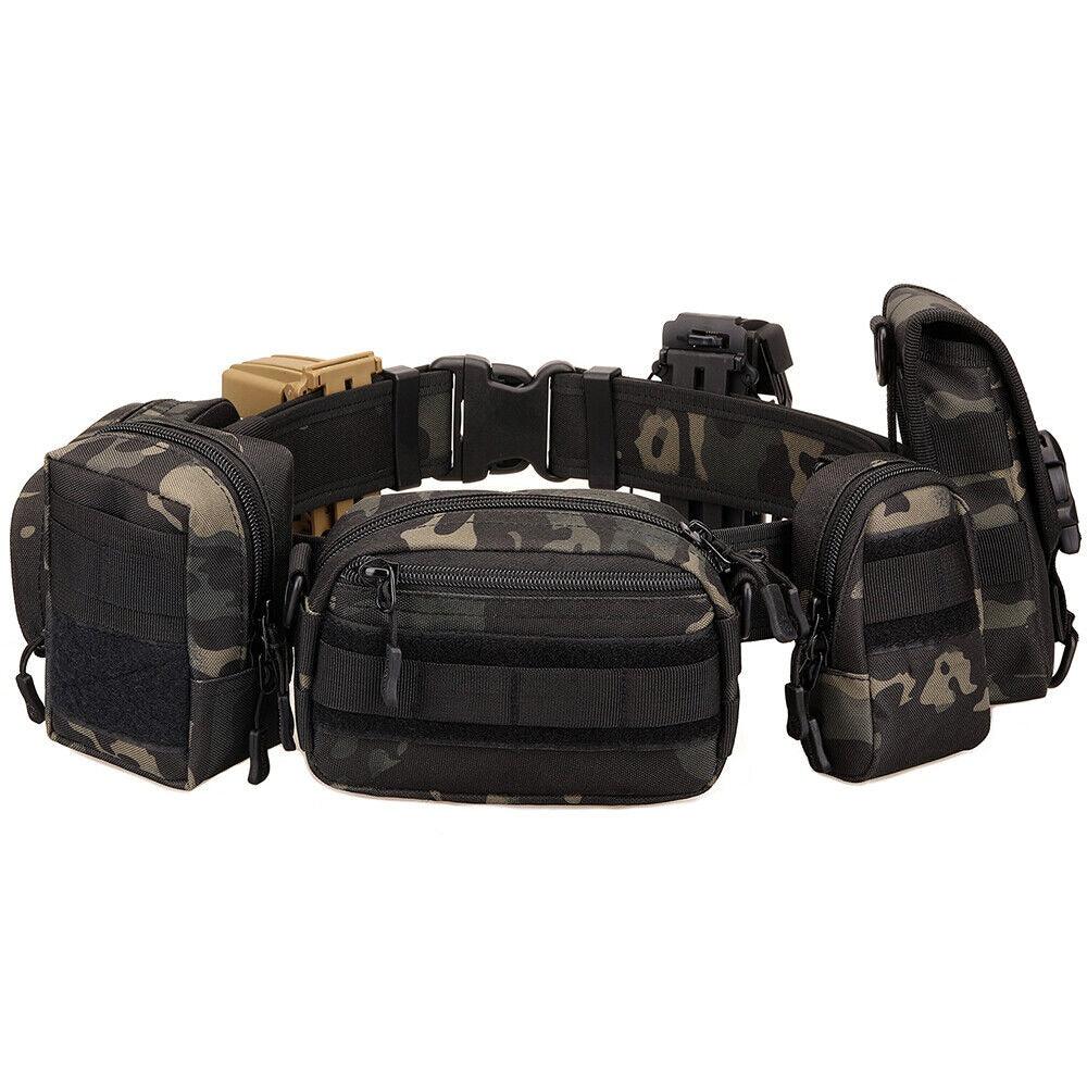 SINAIRSOFT حزام تكتيكي للرجال من النايلون للاستخدام الخارجي، حزام خصر متين للخدمة الشاقة