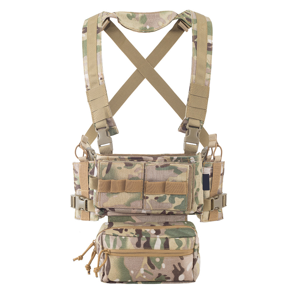 SINAIRSOFT MK3 Tactical Chest Mount Hunting Vest with SACK Bag H Strap