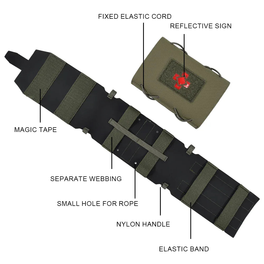 حقيبة إسعافات أولية ليزرية القطع مولي EDC IFAK من SINAIRSOFT | حقيبة طبية مع حقيبة إسعافات أولية قابلة للفصل