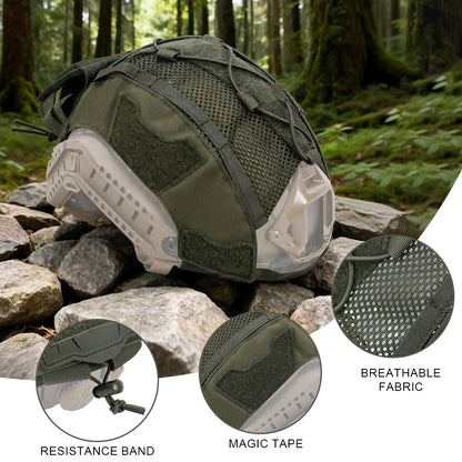 SINAIRSOFT Tactical Helmet Cover For FAST Helmet NVG Battery Pouch