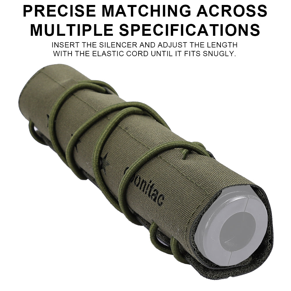 SINAIRSOFT Tactical Suppressor Silencer Cover 7'' Laser Protective Muffler Heat