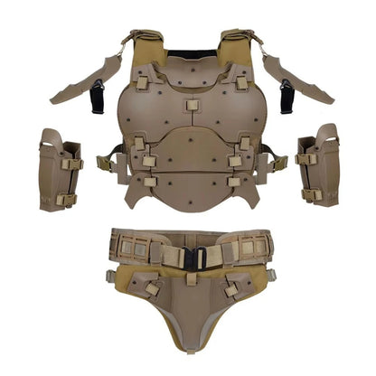 SINAIRSOFT Tactical Armor Suit Adjustable Tactical Molle Chest Protector Vest