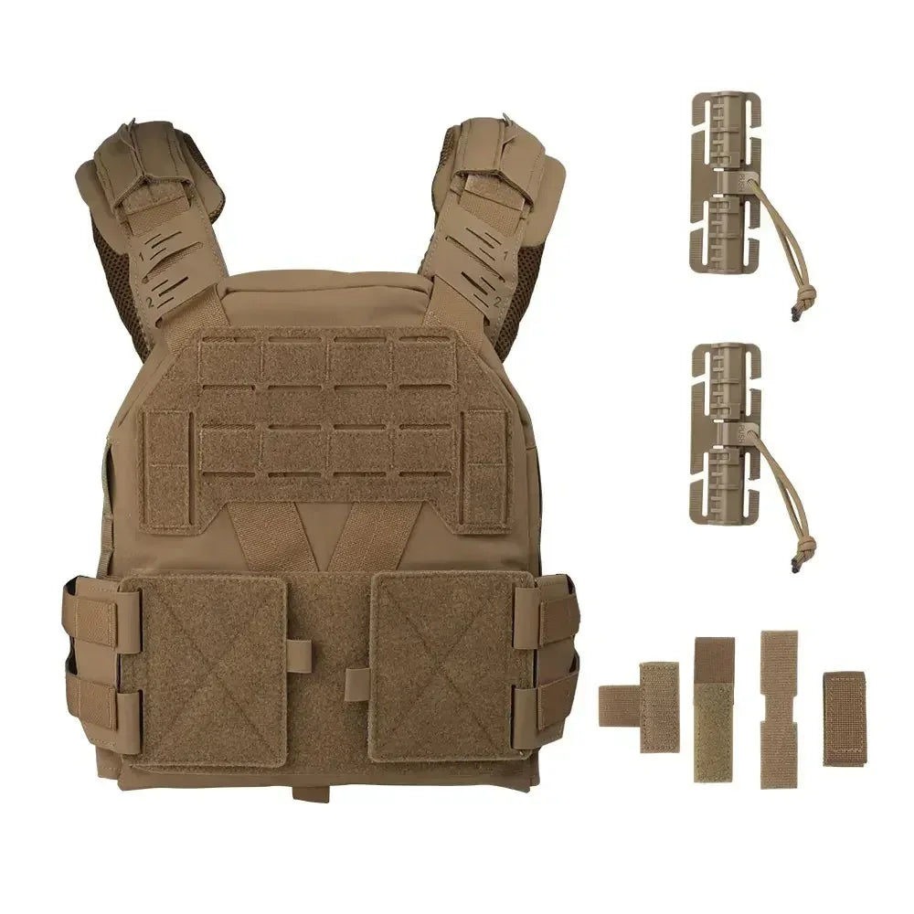 SINAIRSOFT KZ Plate Carrier سترة تكتيكية سريعة التحرير منخفضة الارتفاع بنظام مولي