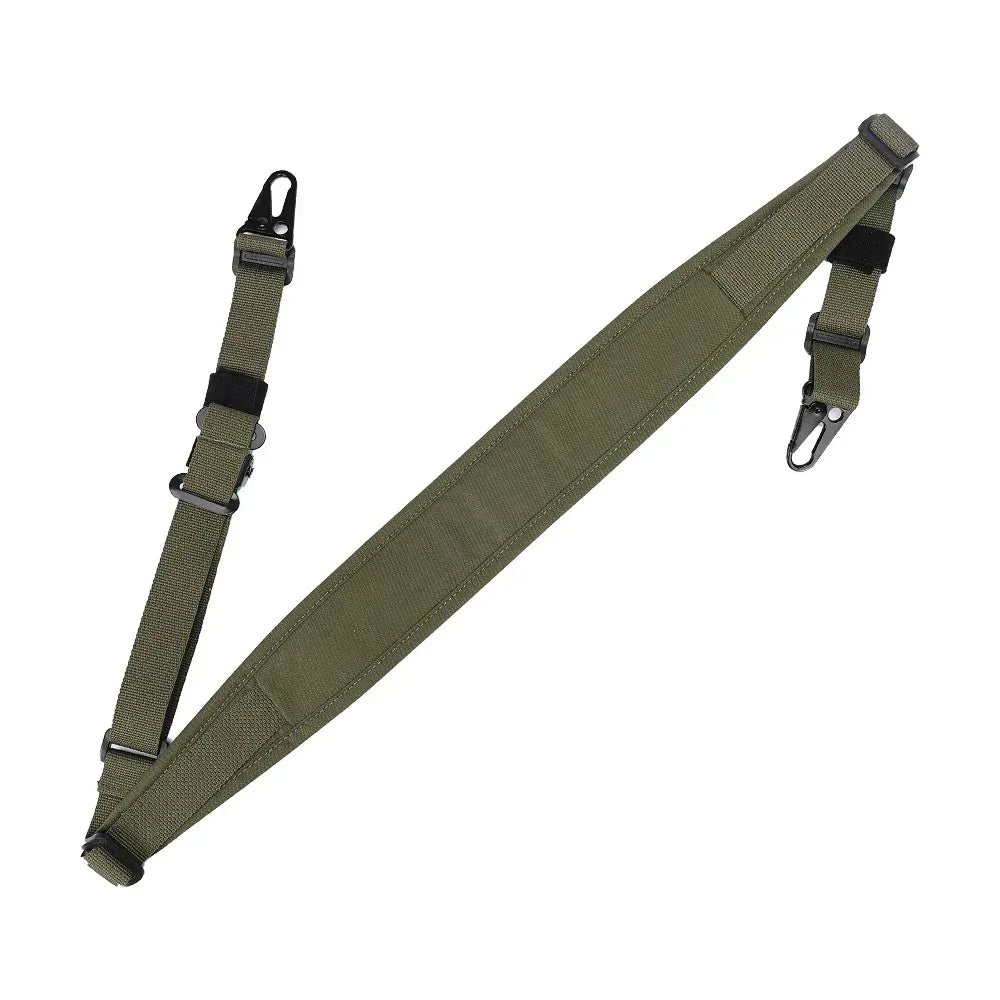 حمالة بندقية تكتيكية من SINAIRSOFT، نقطتان، تصميم معياري، مبطنة، مع عروة سحب سريعة
