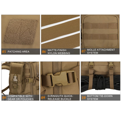 SINAIRSOFT 40L Tactical Pack Outdoor Travel