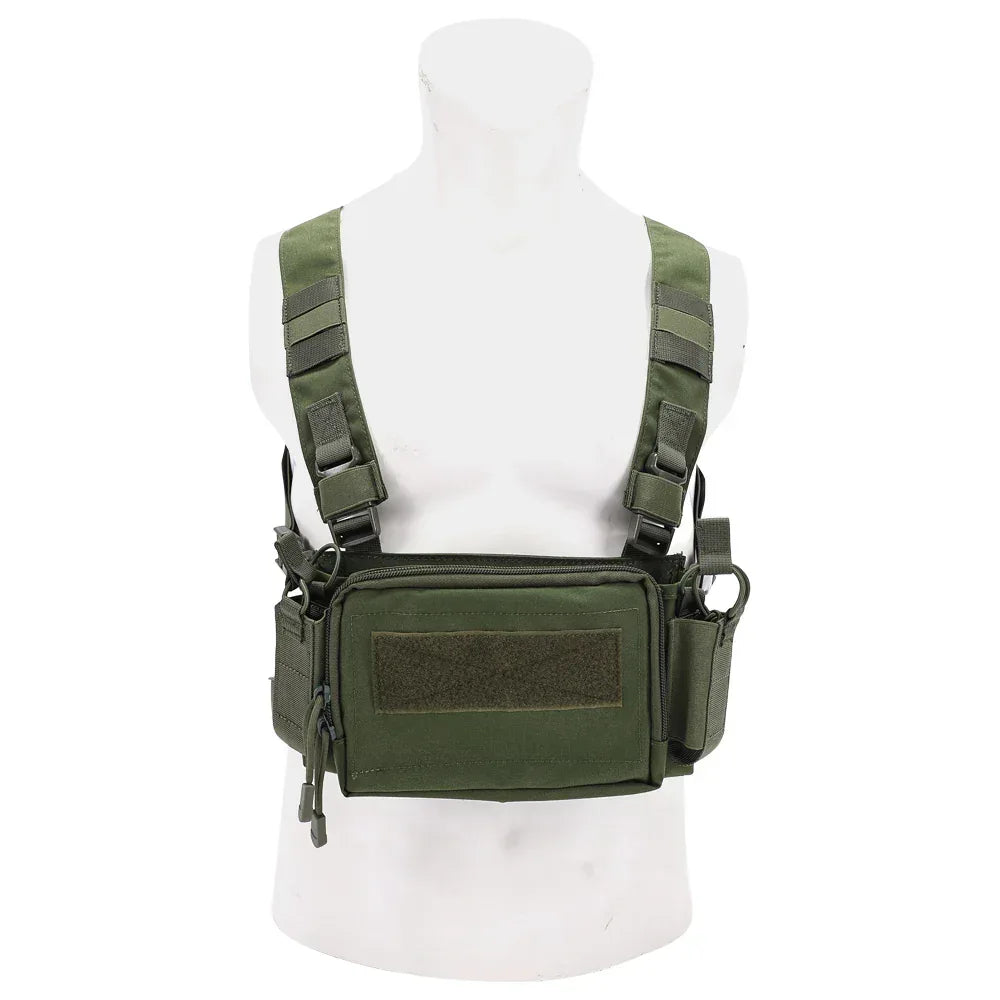 سترة تكتيكية للصدر من SINAIRSOFT، طقم حمالات CRM، حامل ذخيرة M4 5.56 مسطح الظهر