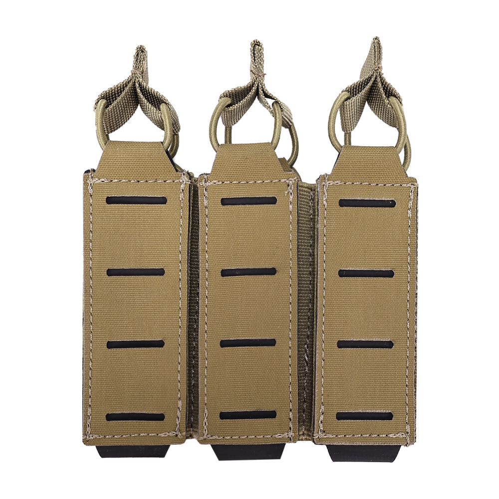 SINAIRSOFT Tactical LSR Triple Magazine Pouch 9mm Laser Cut Molle