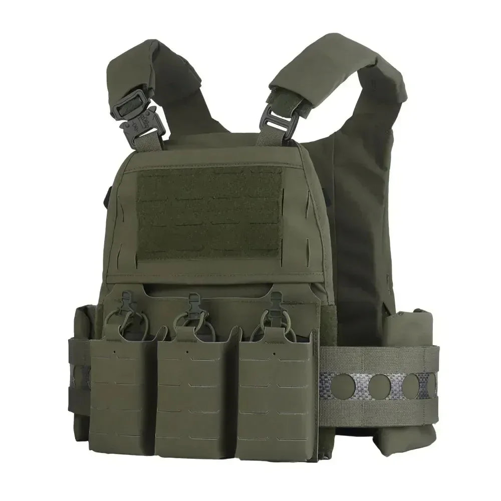 سترة تكتيكية طراز SINAIRSOFT FCPC V5 للكتف قابلة للتعديل بصف أمامي من مخازن الذخيرة ونظام مولي