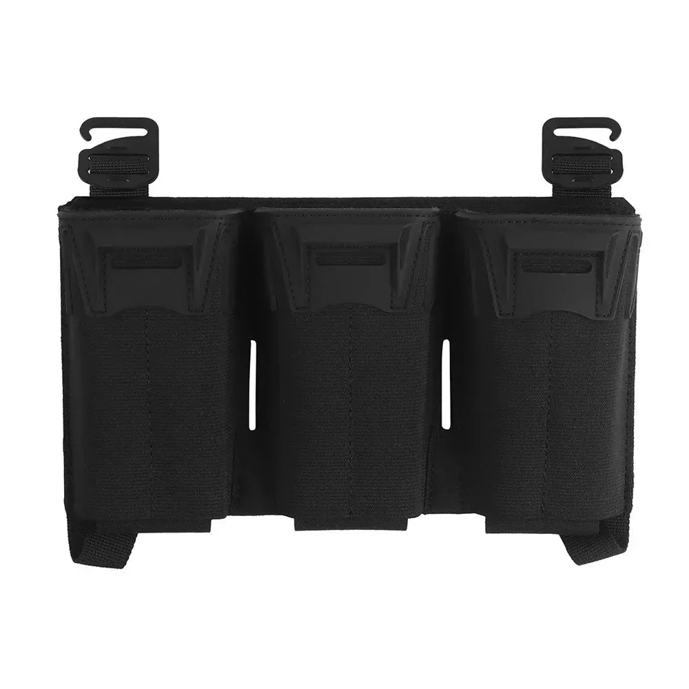 لوحة SINAIRSOFT K-Type G Hook Triple Magazine Pouch Panel الخلفية المزودة بخطاف وحلقة