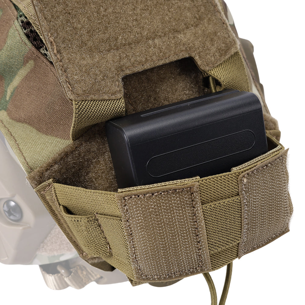 SINAIRSOFT Tactical Helmet Cover For FAST Helmet NVG Battery Pouch