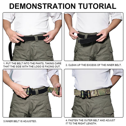 SINAIRSOFT Tactical Quick Release Metal Buckle 2 Inch Combat Belt