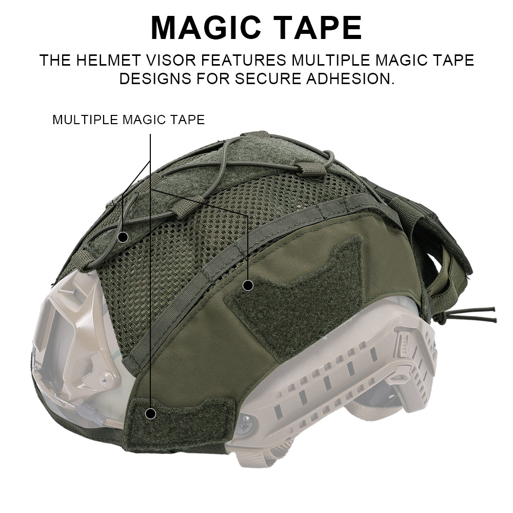 SINAIRSOFT Tactical Helmet Cover For FAST Helmet NVG Battery Pouch