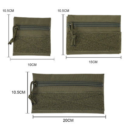 SINAIRSOFT Tactical Micro Flat Zipper Pouch Portable Storage Bag