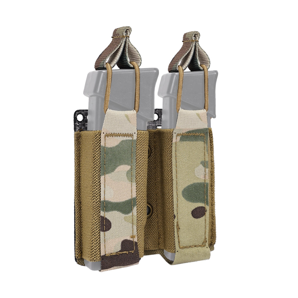 SINAIRSOFT Tactical Pistol 9mm Double Magazine Pouch Molle Tegris