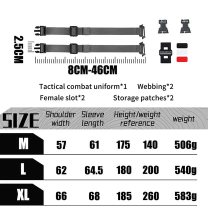 SINAIRSOFT Tactical Breathable Functional Hooded Sleeve Coat