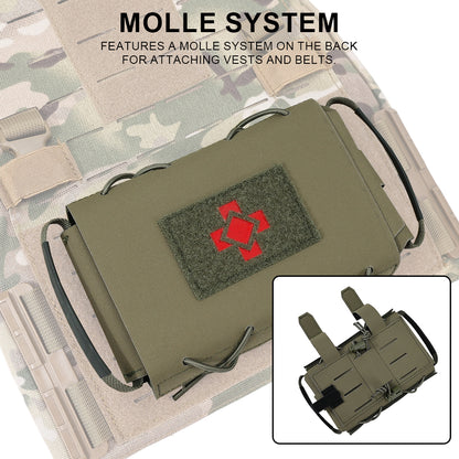 SINAIRSOFT Tactical Medical Pouch Detachable First Aid Kit Laser Cut EDC MOLLE IFAK Pack