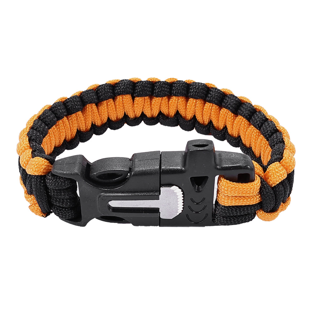 SINAIRSOFT Survival Paracord Bracelet Survival Kit Fire Starter Camping Rope Whistle