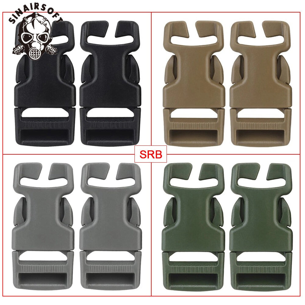 SINAIRSOFT Tactical 1" QASM SRB Buckle Quick Mount Mil-spec MOLLE PALS Webbing Attach Vest