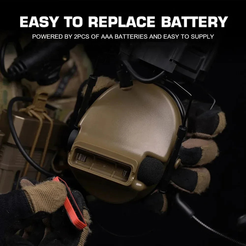 SINAIRSOFT Tactical Headset Helmet Noise Canceling Headphone