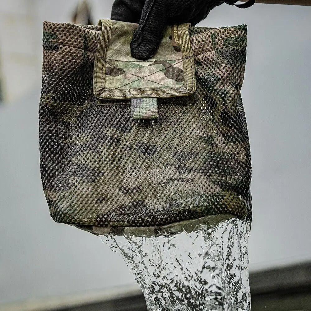 EMERSONGEAR Tactical Molle Mesh Dump Pouch Outdoor Drawstring Magazine Bag