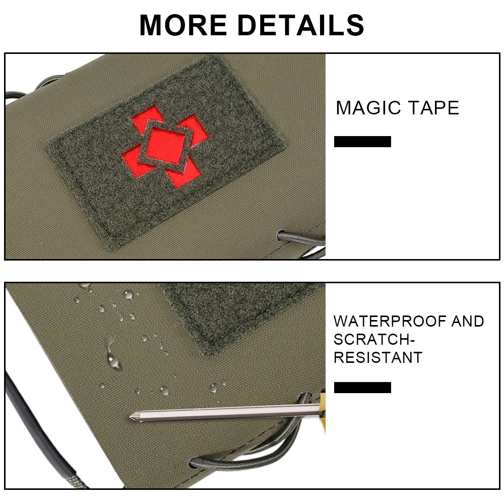 SINAIRSOFT Tactical Medical Pouch Detachable First Aid Kit Laser Cut EDC MOLLE IFAK Pack