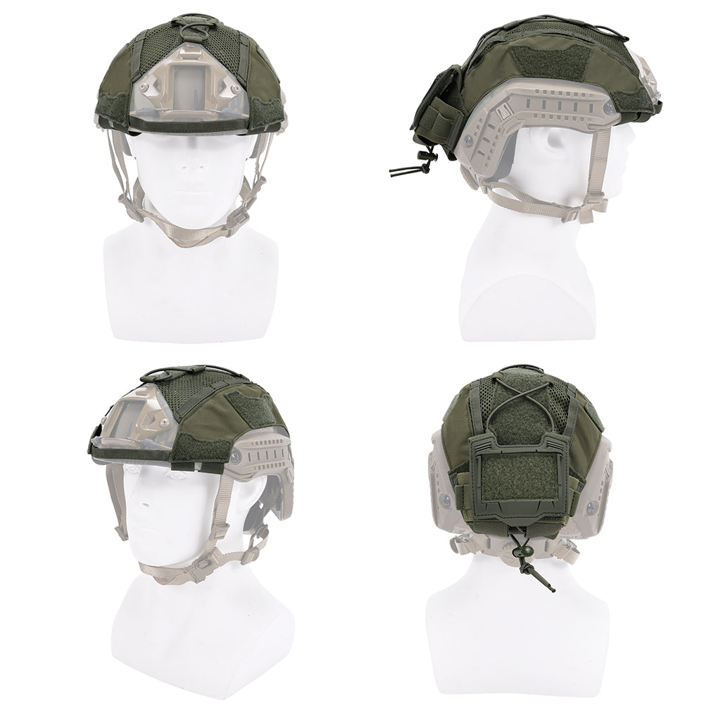 SINAIRSOFT Tactical Helmet Cover For FAST Helmet NVG Battery Pouch