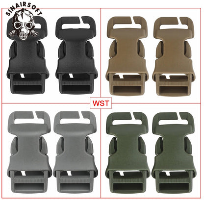 SINAIRSOFT Tactical 1" QASM SRB Buckle Quick Mount Mil-spec MOLLE PALS Webbing Attach Vest
