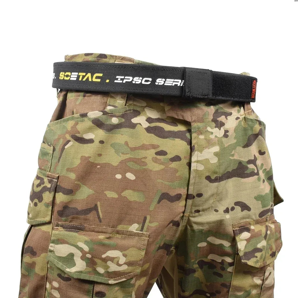 حزام الرماية SINAIRSOFT IPSC بطبقتين حزام قتالي تكتيكي لمسدس الأيرسوفت