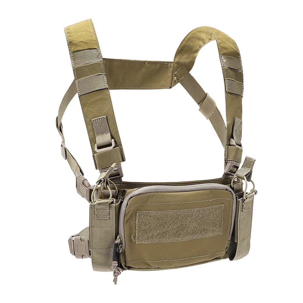 سترة تكتيكية للصدر من SINAIRSOFT، طقم حمالات CRM، حامل ذخيرة M4 5.56 مسطح الظهر