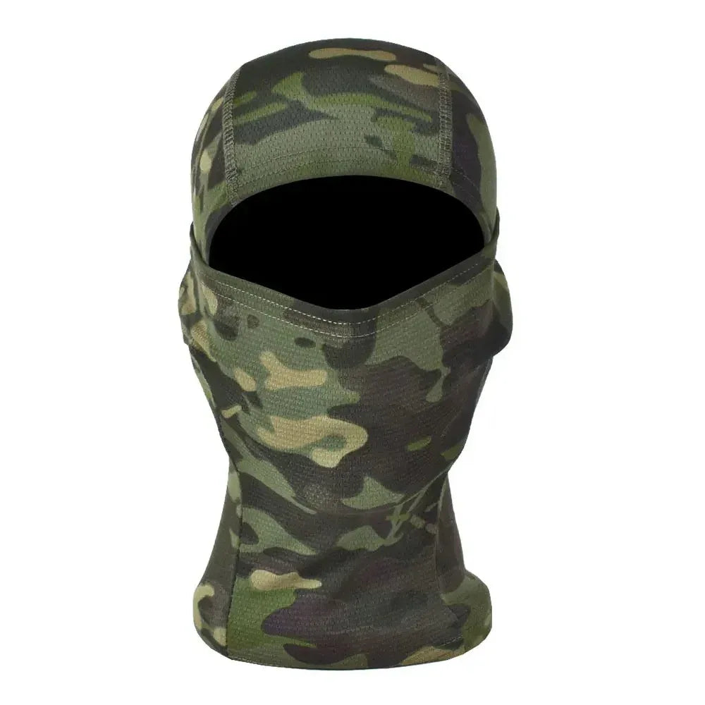قناع وجه للرأس بالكامل وقبعة مموهة تكتيكية من SINAIRSOFT، وشاح رقبة للحماية من الرياح لركوب الدراجات
