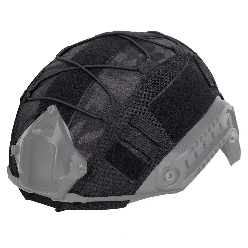 SINAIRSOFT Tactical Helmet Cover W/ mesh for Airsoft Hunting Fast Helmet Headwear