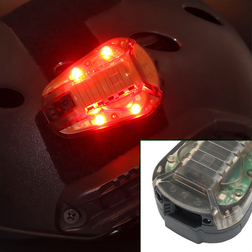 SINAIRSOFT Tactical Airsoft Red Green Manta Strobe Light Helmet Lamp Flash