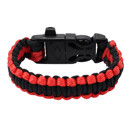 SINAIRSOFT Survival Paracord Bracelet Survival Kit Fire Starter Camping Rope Whistle