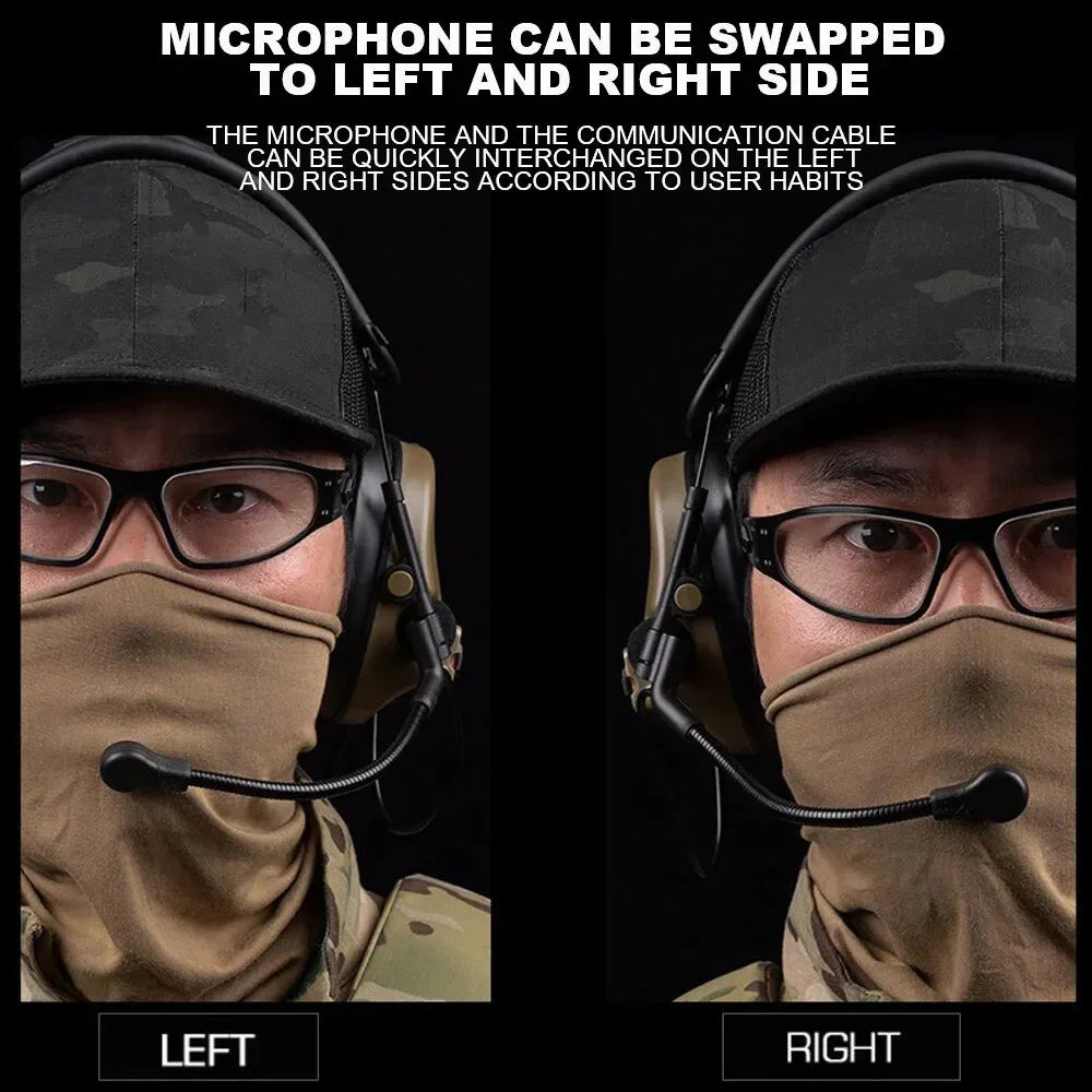 SINAIRSOFT Tactical Headset Helmet Noise Canceling Headphone