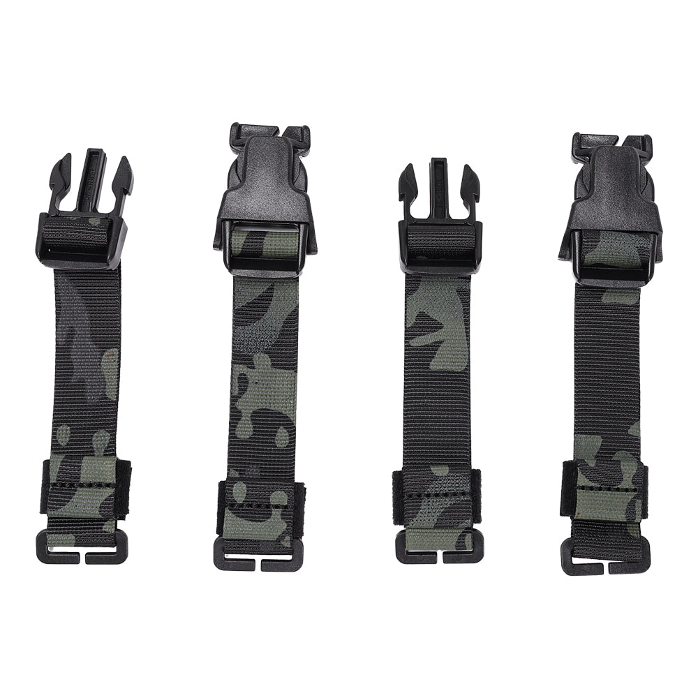 SINAIRSOFT Tactical Chest Rig Vest Adapter Kit Set MOLLE Strap 1” Buckle Clips