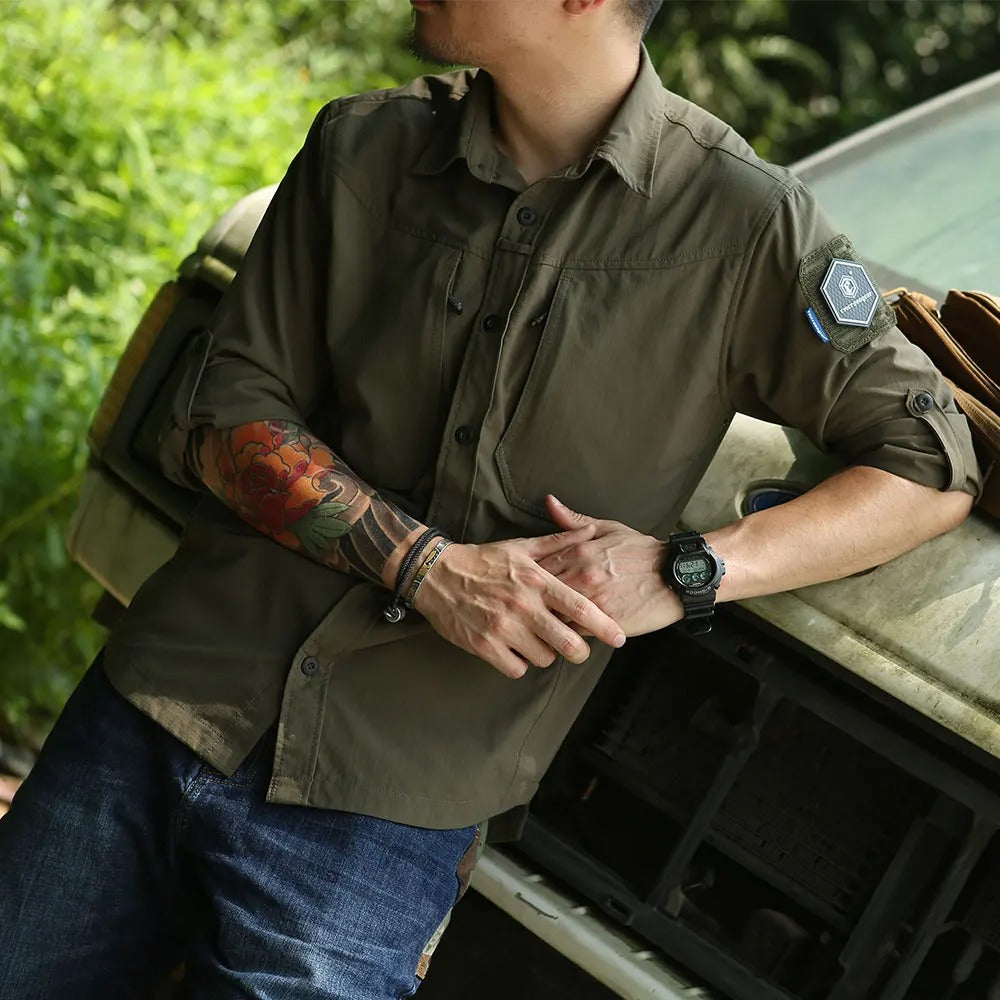 EMERSONGEAR Tactical Shirt Men's Breathable Ventilation Quick-Dry Multi-Pocket  Shirt