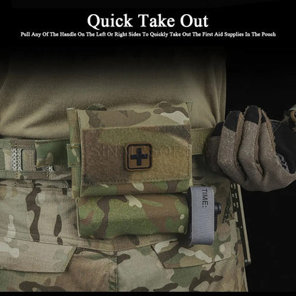 SINAIRSOFT Tactical Micro Med kit Bag Medical Pouch IFAK EDC MOLLE First Aid Belt Vest Pack