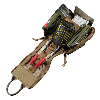 SINAIRSOFT Tactical First Aid Kits Empty Pouch Pack Molle Clip EMT IFAK Medical Waist Bag