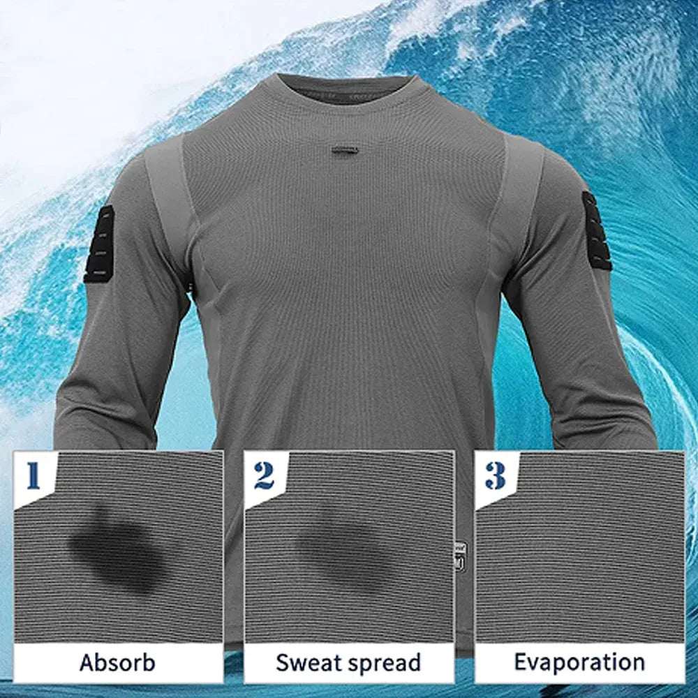تيشيرتات تكتيكية علوية من سلسلة EMERSONGEAR Blue Label UMP Frogman ذات توجيه واحد