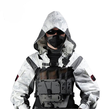 SINAIRSOFT Tactical Breathable Functional Hooded Sleeve Coat