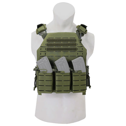 SINAIRSOFT Tactical Vest With Quick Release Laser Cut Triple Magazine