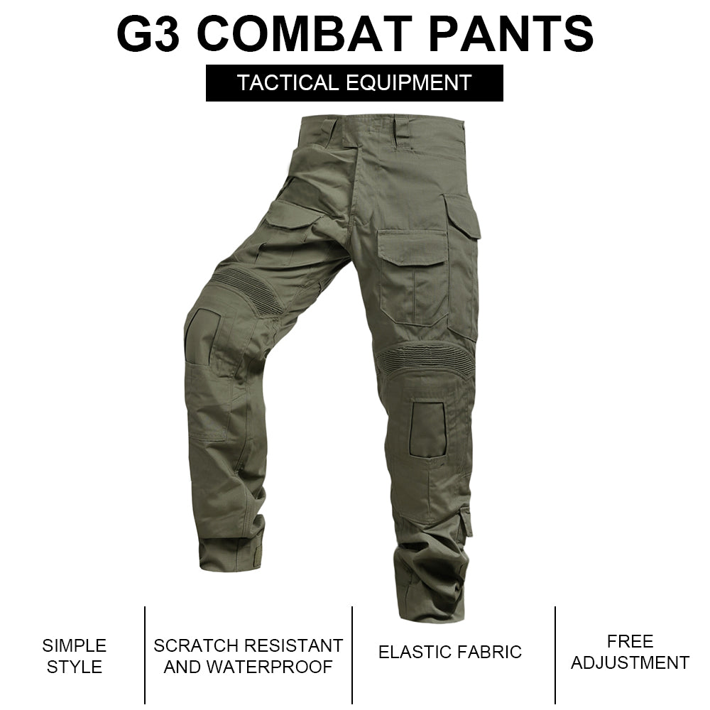 SINAIRSOFT Tactical G3 Combat Pants With Knee Pad Airsoft Trousers