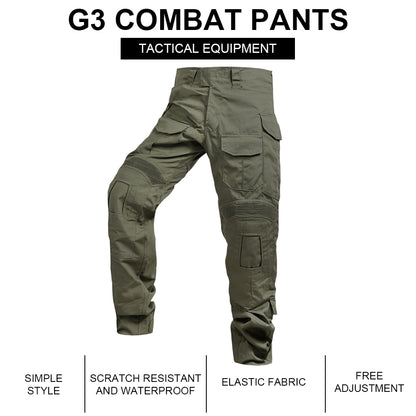 SINAIRSOFT Tactical G3 Combat Pants With Knee Pad Airsoft Trousers