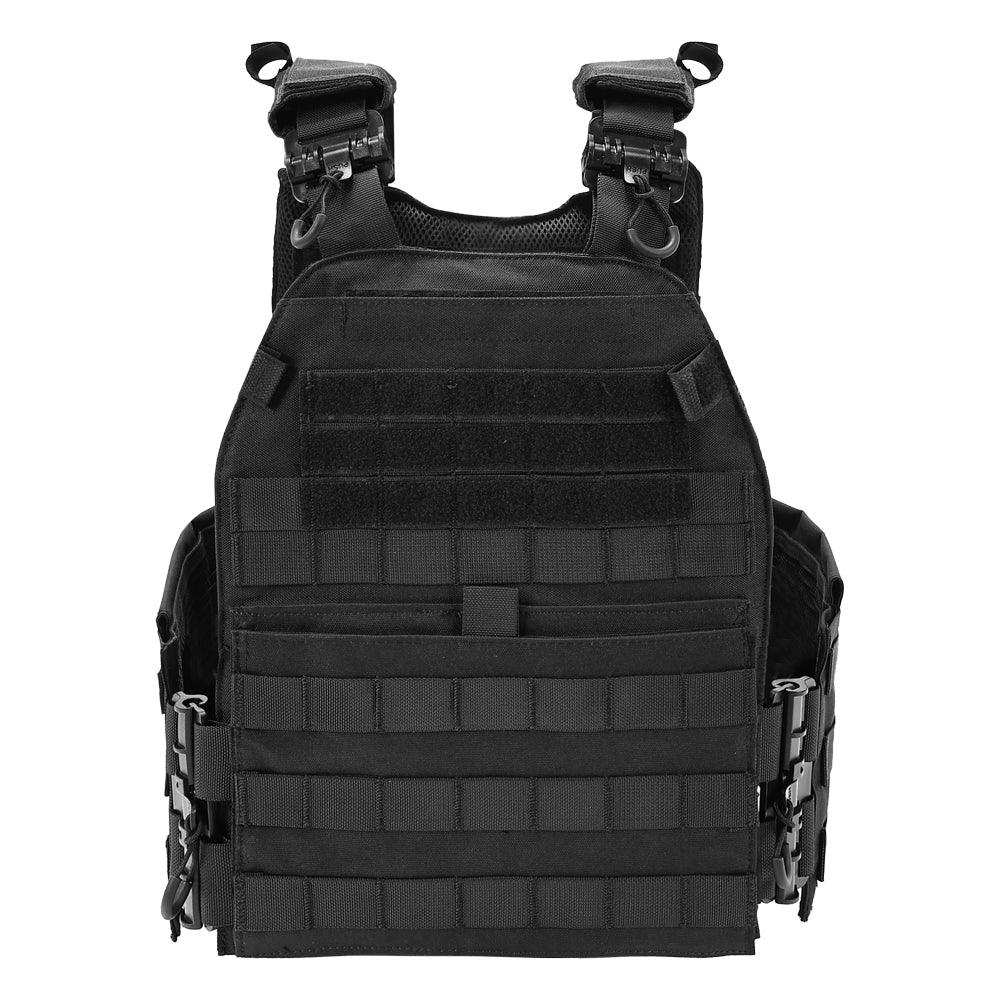 SINAIRSOFT سترة تدريب تكتيكية قتالية مع حامل لوحات حماية للجسم قابلة للتعديل