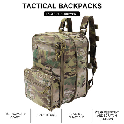 SINAIRSOFT Tactical Backpack Expandable D3 Flatpack Molle Hiking Bag Travel Pack