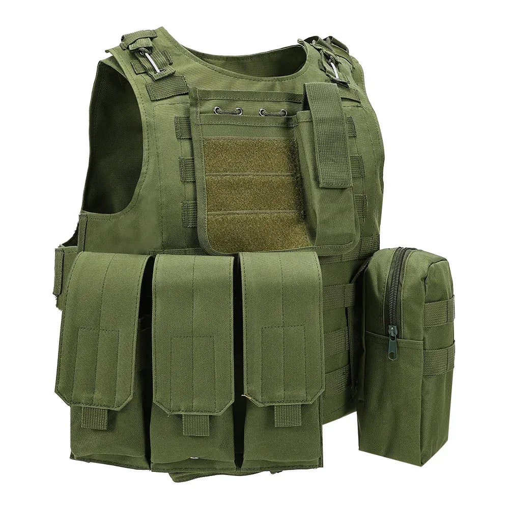 سترة SINAIRSOFT التكتيكية القتالية نظام Molle للقتال وحمل الألواح للعبة كرات الطلاء