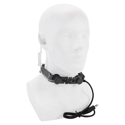 SINAIRSOFT Tactical Throat Vibration Mic Headset Microphone NATO Plug for Radio
