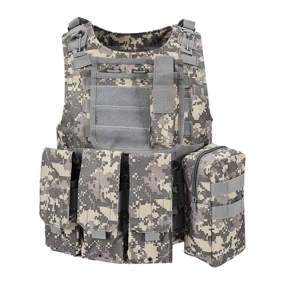 سترة SINAIRSOFT التكتيكية القتالية نظام Molle للقتال وحمل الألواح للعبة كرات الطلاء